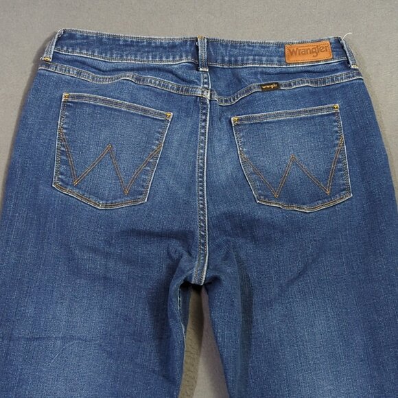 Wrangler Jeans Women's 32M Blue High Rise Bold Boot Western Cowgirl Rodeo - Picture 4 of 14